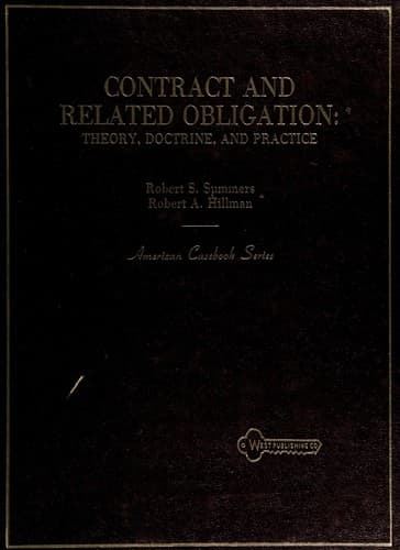 Cover image for Contract and related obligation