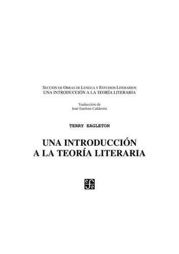 Cover image for Una Introduccion a la Teoria Literaria