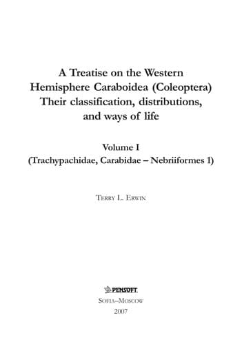 Cover image for A treatise on the Western Hemisphere Caraboidea (Coleoptera)