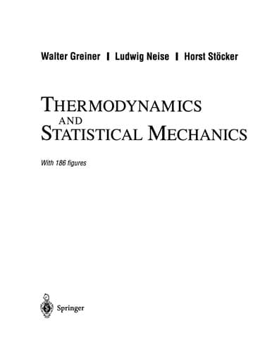 Cover image for Thermodynamics and Statistical Mechanics (Classical Theoretical Physics)