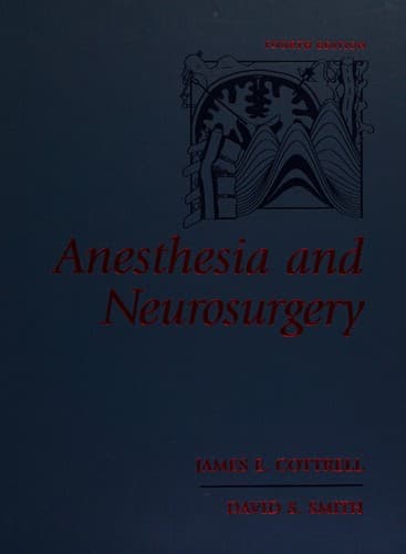 Cover image for Anesthesia and neurosurgery