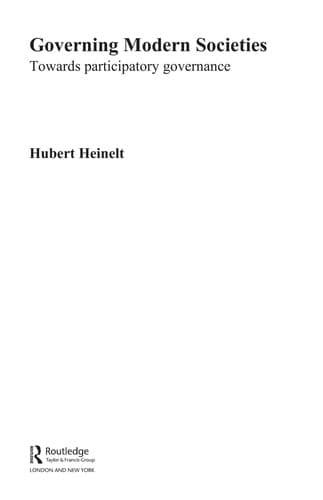 Cover image for Governing modern societies