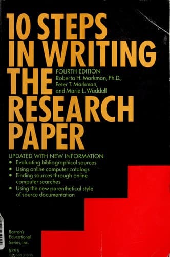 Cover image for 10 steps in writing the research paper