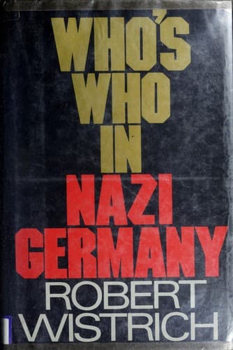 Cover image for Who's who in Nazi Germany