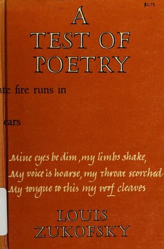 Cover image for A test of poetry