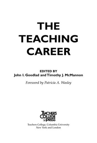 Cover image for The teaching career