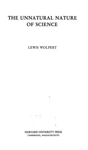 Cover image for The unnatural nature of science