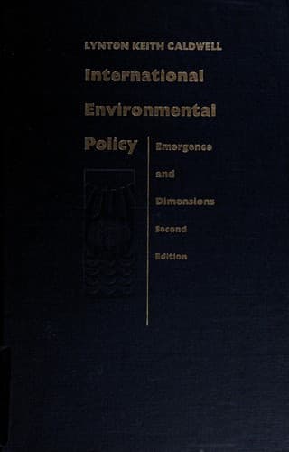 Cover image for International environmental policy