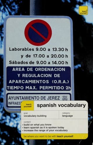 Cover image for Spanish vocabulary