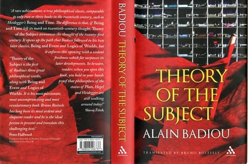 Cover image for Theory of the subject