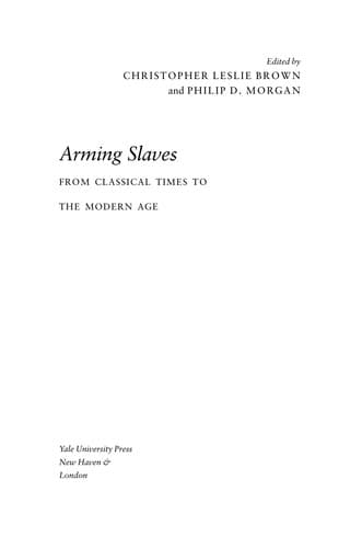 Cover image for Arming slaves