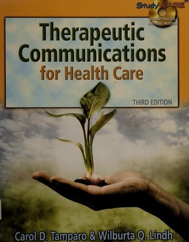 Cover image for Therapeutic communications for health professionals