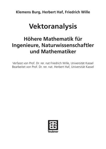 Cover image for Vektoranalysis