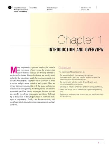 Cover image for Introduction To Thermodynamics and Heat Transfer