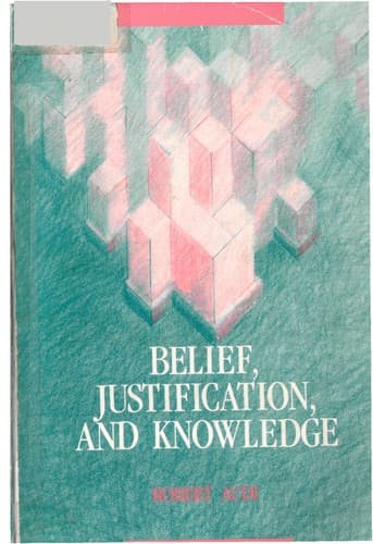 Cover image for Belief, Justification, and Knowledge