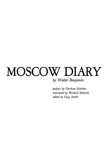 Cover image for Moscow diary