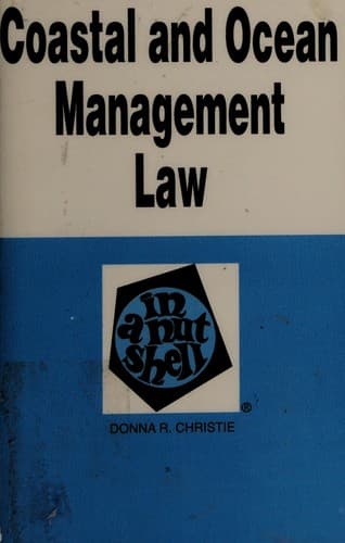 Cover image for Coastal and ocean management law in a nutshell