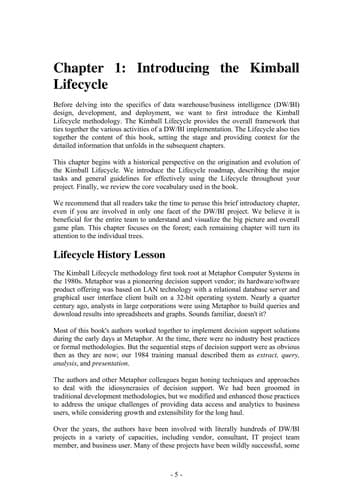 Cover image for The data warehouse lifecycle toolkit