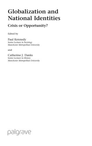 Cover image for Globalization and national identities