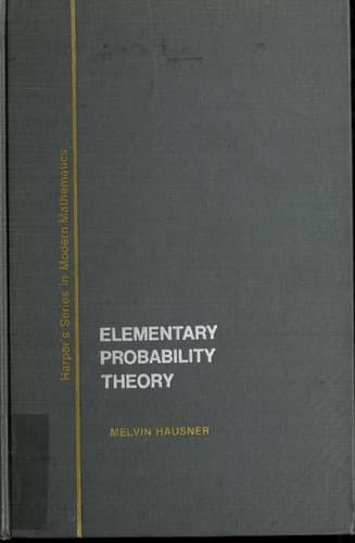 Cover image for Elementary probability theory