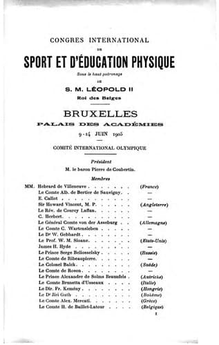 Congrès international de sport et d'éducation physique
