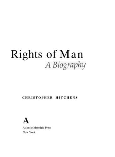 Cover image for Thomas Paine's Rights of man