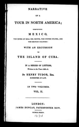 Cover image for Narrative of a tour in North America