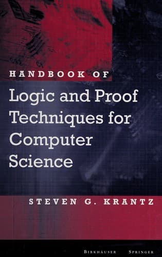 Cover image for Handbook of logic and proof techniques for computer science