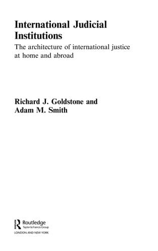 International judicial institutions