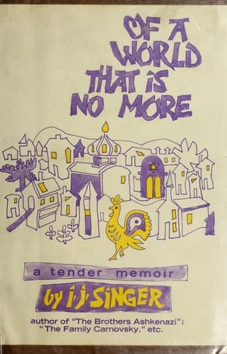 Cover image for Of a world that is no more.