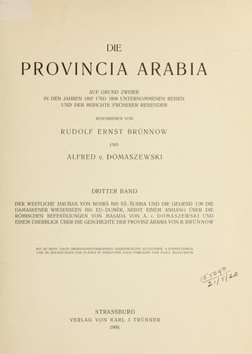 Die Provincia Arabia