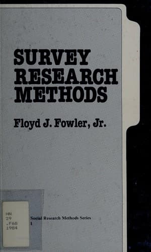 Cover image for Survey research methods