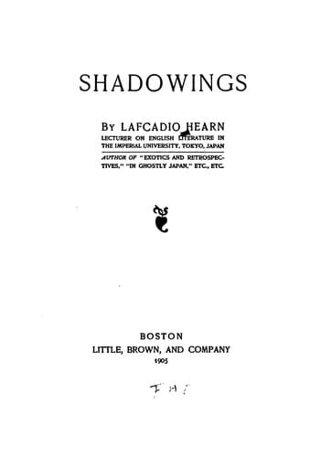 Cover image for Shadowings.