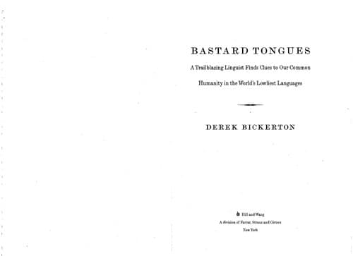 Cover image for Bastard tongues