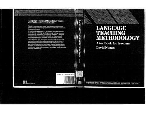 Cover image for Language teaching methodology