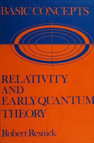 Cover image for Basic concepts in relativity and early quantum theory.