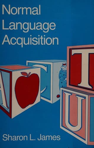 Cover image for Normal Language Acquisition