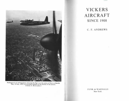 Cover image for Vickers aircraft since 1908