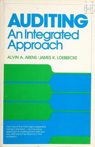 Cover image for Auditing, an integrated approach