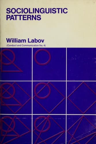 Cover image for Sociolinguistic patterns.
