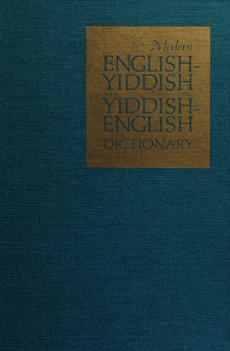 Cover image for Modern English-Yiddish, Yiddish-English dictionary.