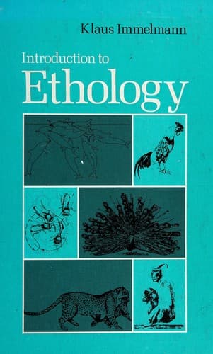 Cover image for Introduction to ethology