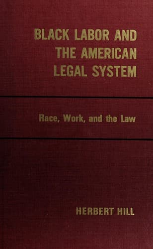 Cover image for Black labor and the American legal system