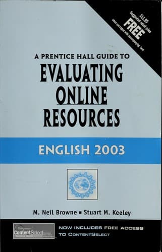 Cover image for A Prentice Hall guide to evaluating online resources