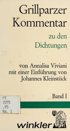 Cover image for Grillparzer-Kommentar.