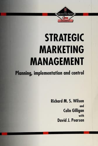 Cover image for Strategic marketing management