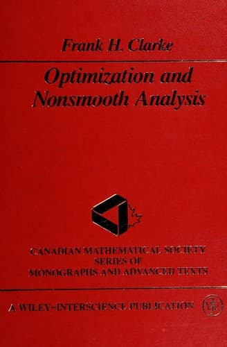 Cover image for Optimization and nonsmooth analysis