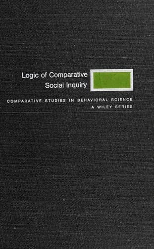 Cover image for The logic of comparative social inquiry