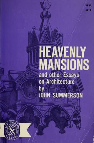 Cover image for Heavenly Mansions and Other Essays on Architecture