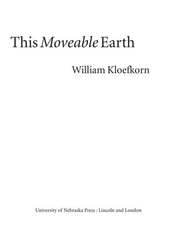 Cover image for At home on this moveable earth
